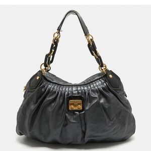 💚 MARC BY MARC JACOBS XL BRONZE BROWN METALLIC
LEATHER HANDBAG /
Brass /Y2K🩷